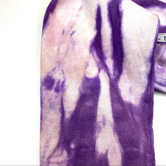 Tie Dye Adult Medium Sweatshirt Purple Halloween Vintage Pullover Crewneck Blend - Picture 3 of 9